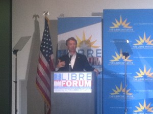 Rand Paul addresses Latino group in Las Vegas.