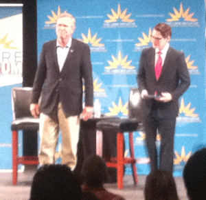 Jeb Bush campaigns in Nevada.